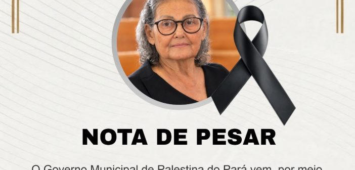 Nota de Pesar: Maria de Fátima Dias de Sousa Nascimento